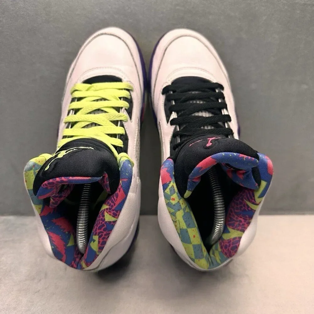 Jordan 5 Retro Mens Size 8 Shoes Alternate Bel-Air White Court Purple Green 2020